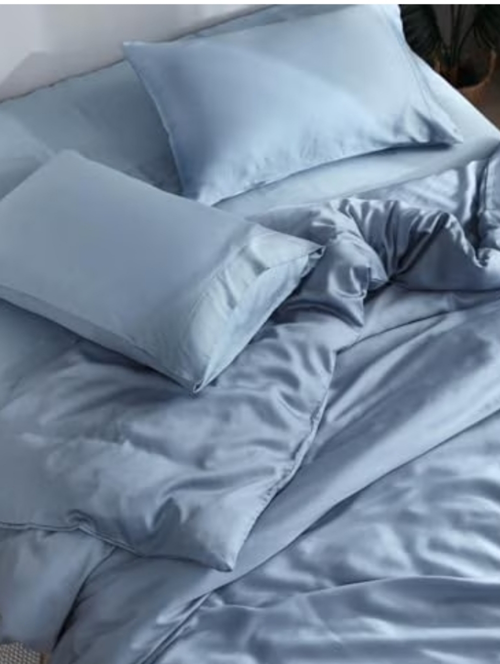 DOZ by Sijo Queen Bamboo Sheet Set NEW Color Sky